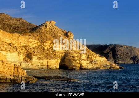 Zone of coast near `El Playazo´. Cabo de Gata-Nijar Natural Park. Biosphere Reserve, Almeria province, Andalucia, Spain Stock Photo